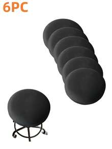 Round Bar Stool Seat Covers Washable Stool Cushion Slipcover Elastic Bar Chair Covers Bar Stool Covers Round, High Elastic Circle Stool Cover, Soft & Easy To Clean Chair Seat Slipcover - Multicolor - View 15