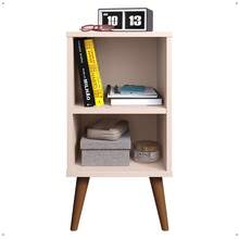 Small Retro Bookshelf Bedside Table Various Colors Charm - Beis - Ver 2