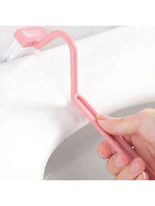 1pc V - Shaped Toilet Brush With Long - Lasting Bristles - Effortless Cleaning For Every Corner,With Comfort Grip HandleBathroom Decor Fall Decor - Multicolor - View 10