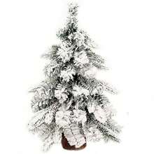 Tabletop Mini Christmas Tree, Simulated Snow Christmas Tree, Miniature Pine Christmas Tree With Wooden Base For Christmas Decorations, Home, Kitchen, Dining Table