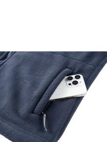 男士保暖运动夹克，复古时尚休闲厚外套，适合秋冬