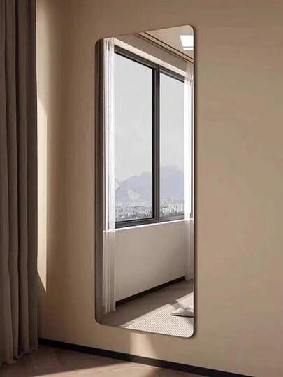 1pc DIY Acrylic Spiegel [Please Carefully Confirm The Size In Image] Bathroom Mirror, Unbreakable, Self Adhesive, No Installation Required. Wand Square Round Heart Shaped Waterproof Material, Stick Paste, Bedroom, Bathroom, Office, Indoor Outdoor Walls. view 3