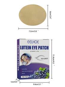 10pcs Blueberry & Lutein Eye Mask Pads - Cooling Gel Relief For Tired Eyes, Dark Circles, Puffy Eyes, Sleep & Night Use, Revitalizing Eye Care Treatment,Makeup,Christmas,Travel,Nails,Beauty,Halloween