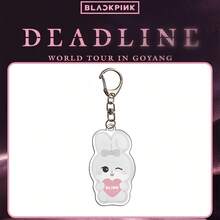 Black-Pink/Kpop Keychain, Rabbit Keychain Pendant, Party Favors, Bag Charm, Denim Keyring, Water Bottle Charm, Home Decor, Cute Animal Keychain, Surprise Gift For Friends, Birthday Gift, Christmas Gift, Party Favors - Multicolor - View 6