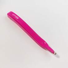 1 pièce Outil de retrait de l'agrafage plat de style poussoir, portable et magnétique pour le bureau et les fournitures scolaires - Rose bonbon - Voir 13