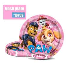 81Pcs Paw Patrol Party Supplies, Paw Patrol Team Tableware, Paper Plates, Paper Cups, Tablecloths, Decorative Balls, Cake Inserts