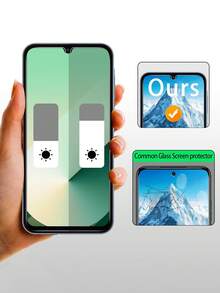 3片装隐私钢化玻璃屏幕保护膜,兼容三星Galaxy系列手机,包括A55 5G、A54、A52、A15、A14、A16、A13、A36、A26等,隐私屏幕保护膜,手机配件,适用于手机壳 - 黑色 - 查看 5