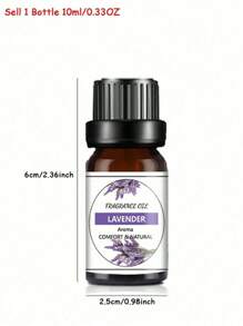 6pcs/1pc Water-Soluble Aromatherapy Essential Oils, Essential Oil Gift Set, 10ml Essential Oils, Natural Aroma Diffuser, Stone Humidifier, Car Diffuser, Home Fragrance Refill, Gardenia, Rose, Sandalwood Scents, Valentine's Day Gift - Multicolor - View 7