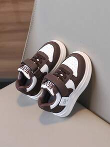 1 Pair Children's Autumn New Sports Shoes, Soft Sole Fashion Versatile Outdoor Casual Shoes With Hook And Loop Closure, Suitable For Girls Outdoor Running, Walking, Traveling