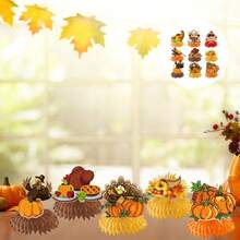 Brighten Up Your Thanksgiving With Colorful Honeycomb Decorations - Set The Mood For A Festive Feast - Colorful - View 1