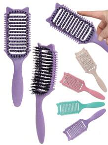 卷发梳，卷发梳，适用于波浪和卷发，定义、丰盈、解开女性女孩的卷发，减少头发拉扯毛躁，返校、旅行度假必备品，女士发饰 - 彩色 - 查看 2