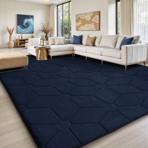 Treeboy Modern Fluffy Rugs Living Room 200x300, 3D Grey Area Rugs For Bedroom, Modern Design Extra Large Rugs For Living Room, Machine Washable Anti Slip Fluffy Rug Shaggy Rug Cream Rug Carpets Mat For Kids Room Bedroom