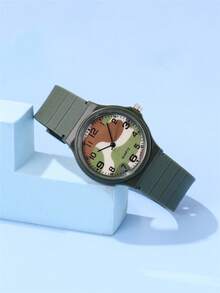 Fashionable Minimalist Digital Camo Strap Kids/Student Watch
