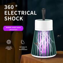 Bug Zapper USB Electric Non-Radiation LED Silent Mosquito And Insect Killer Lamp, Suitable For Indoor Killing Of Mosquitoes, Flies, Small Flies, And Fruit Flies, With A Small Brush - màu xanh lá - Xem 6