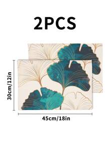 1/2/3/4/5 pezzi Set di runner da tavola e tovagliette in lino, runner da tavola bianco con bordo dorato a motivo ginkgo, adatto per casa, sala da pranzo e ristorante, decorazione da tavola, forniture per la casa, tovaglia rettangolare in tessuto 100% lino, per feste, cucina, camino, sala da pranzo, decorazione country, matrimonio, autunno, tovagliette per tavolo, tovaglia