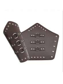 1 Bộ 3 chiếc thắt lưng và vòng tay phong cách Phục Hưng Viking thời Trung Cổ, Bộ phụ kiện cổ điển, Thích hợp cho trang phục hóa trang Halloween - A - Xem 4