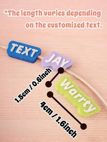 1 pezzo Protezione cavo personalizzata, testo con nome personalizzato, etichetta per caricabatterie 3D compatibile con iPhone, adatta per viaggio, scrivania o uso in ufficio - regalo unico con nome per compleanno, San Valentino, Festa della Mamma, Festa del Papà, anniversario, Natale, bomboniere, regalo per lei o lui - Multicolore - Visualizzare 5