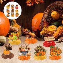 Brighten Up Your Thanksgiving With Colorful Honeycomb Decorations - Set The Mood For A Festive Feast - Colorful - View 5