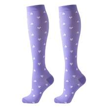 6 đôi tất nén y tá Tất nén dài đến đầu gối Tất nén bắp chân y tá Tất nén cao đến đầu gối co giãn tốt cho nam nữ Thoáng khí, chống trượt, Tất thể thao chịu áp lực tốt cho chạy bộ và đạp xe - Nhiều màu - Xem 7