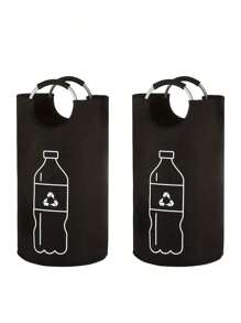 1 Oversized 70 Liter Polyesterfaser Flaschen Box - Multifunktionaler Wäschekorb und Küchen Aufbewahrungsorganizer, faltbar, Mehrzweck Küchen Aufbewahrungsbox, Korb, Box und Behälter, Aufbewahrungsbox für Zuhause