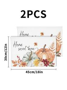 1/2/3/4/5pcs Linen Table Runner And Placemat Set, Heat Resistant, Stain Resistant, Wrinkle Resistant, Machine Washable, Suitable For Home Dining Room And Restaurant, Table Decor, Home Goods, Suitable For Holiday Party, Kitchen, Fireplace - Multicolor - View 12