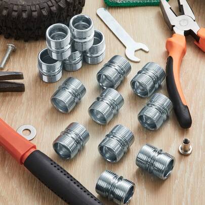 8个世美耀厚齿16齿连接器，适用于直径1英寸的金属丝货架立柱，货架连接器，金属丝货架立柱配件，适用于货架单元，可调节金属丝货架