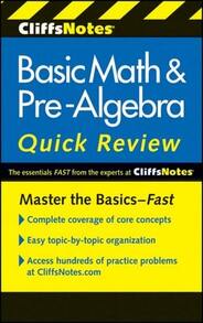 Pre-Owned CliffsNotes Basic Math And Pre-Algebra Quick Review: 2nd Edition (Paperback) By Jerry Bobrow - Sách đơn - Xem 1