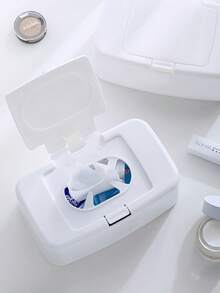 Caja de toallitas húmedas tipo botón, caja de pañuelos para coche, caja de almacenamiento portátil de toallitas húmedas para la sala de estar, caja de toallitas húmedas, caja de toallas con tapa de botón, caja de almacenamiento de toallas secas y húmedas, a prueba de polvo, multifuncional, caja de pañuelos antiestrés, suave y esponjosa - Multicolor - Ver 11