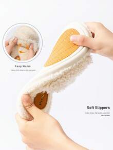 Pmoiste Hausschuhe für Frauen, flauschig, Memory-Schaum, warm, Winter, Innenbereich, weich, bequem