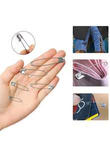 260pcs Anti-Rust Silver Pins, 120pcs/Box Mini Safety Pins Suitable For DIY Crafts Sewing Accessories, Clothing And Crafts - Black And White - Durable And Rust-Proof, Bridal Wedding Corsage Pins, Student Handmade DIY School Supplies Set, Halloween Decoration, Christmas Decoration