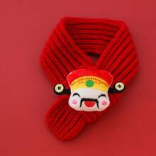 Knitted Warm Pet New Year Scarf Festive Spring Festival Neck Warmer Photo Lucky Fortune Dog New Year Supplies - Longevity Lock - View 9