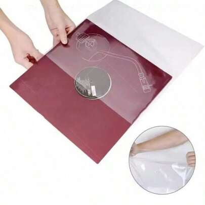 5/10/50pcs Premium Black Vinyl Record Outer Sleeves, Plastic Protective Covers Suitable For 12", 10", 7" Single LP And Album Covers - Thick Clear Media Protection Sleeves, No Sealed Flip-Top Design, Easy Access And Good Protection, Christmas Vinyl Record Collection Protection, Christmas Gift Sleeves, Happy New Year