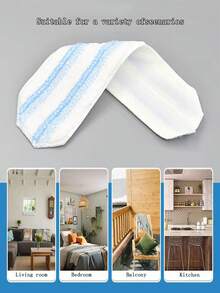 Bộ lau nhà phẳng O-Cedar H2prO 1/2/4/6/8 chiếc, dụng cụ vệ sinh nhanh, miếng lau bằng sợi microfiber có thể giặt sạch bằng nước, dùng được trên sàn gỗ, sàn nhựa vinyl, gạch men, chân tường, tường. - Xanh và trắng - Xem 7