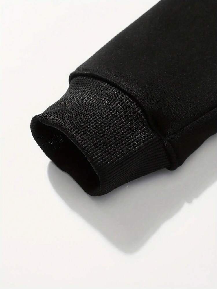 Sudadera de Felpa para Hombre de Otoño e Invierno con Diseño Navideño, Perfecta como Regalo Estiloso en Americana. 3AVT - Negro - Añade 3