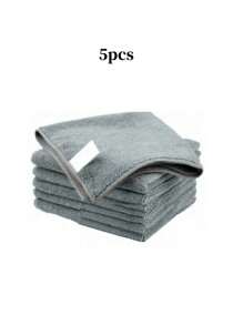 Microfiber Cleaning Cloth Grey - 10/5 Pcs- High Performance - Lint Free - Scratch Free, Ultra Absorbent Microfiber Towel Weave Grime & Liquid For Streak-Free Mirror Shine , For Cars, SUVs, RVs, Trucks, And Boats - Car Washing Cloth