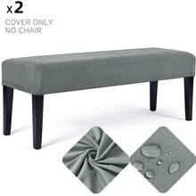 Milk Silk Bench Cover,Rectangular Stretch Square Ottoman Covers Slipcover Rectangle Washable Foot Stool Cover Thick Storage Protector With Elastic Bottom,Stretch Dining Room Bench Slipcovers - Multicolor - View 17