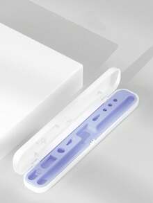 1pc Capacitive Stylus Pen Accessories Set Including Pen Case, Pen Tip Cover, Adapter Compatible With Apple Pencil 1st/2nd Generation (Apple Pencil And Accessories Not Included) - Purple - View 2