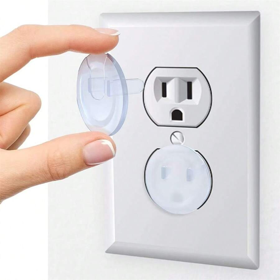 10pcs Electrical Outlet Covers, Baby Safety Electrical Plug Protectors With Hidden Handle, Square Outlet Covers For Child Proofing, Ideal For Christmas, Halloween, Thanksgiving Gifts