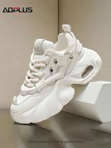 AoPlus Minimalist Men's Flat Sports Shoes - Lightweight Flexible Design, Slip-Resistant Outsole For Office Commute & Casual Wear - 米色 - 查看 3