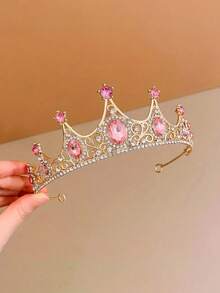 1件复古欧式新娘蓝色水晶皇冠优雅头饰，适合搭配婚纱、头巾、盘发、宫廷风、生日派对、表演服装、化装舞会、万圣节、圣诞节装饰、万圣节配饰、节日、锐舞派对配饰、皇冠、头饰、发饰、花环、发饰、发藤、发圈、金色皇冠、金色头饰、万圣节发箍、圣诞礼物、头饰皇冠、准新娘 - 彩色 - 查看 2