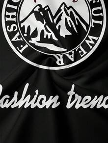 男士休闲舒适落肩卫衣裤套装，秋季服装 - 彩色 - 查看 4