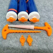 3个玻璃胶密封盖，防止开口管快速干涸，防滴漏填缝枪密封盖，硅胶密封胶盖，密封胶密封盖，硅胶密封胶喷嘴疏通工具，硅胶密封胶枪配件，适用于家居维修、浴室防水，男士工具，水管工必备工具 - 彩色 - 查看 8