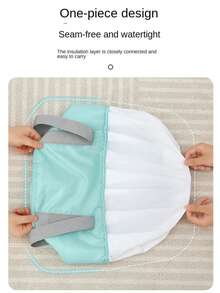 Faltbarer Fußbad-Eimer, tragbarer isolierter Fußbad-Behälter zum Reisen, hoch genug für Waden, Multifunktions-Fußbad-Tasche für Zuhause