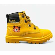 Baby Tiger Children's Combat Boots - Mustard Yellow - View 2