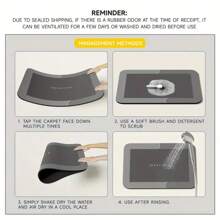 1pcs Combination Set Fast Drying Non-Slip Diatomaceous Bath Mat For Bathroom And Shower - Super Absorbent Soft Carpet With Outdoor And Indoor Use - Home Decor And All Season Decor Bathroom Decorations.