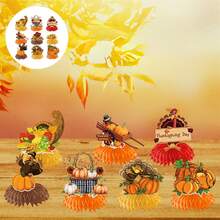 Brighten Up Your Thanksgiving With Colorful Honeycomb Decorations - Set The Mood For A Festive Feast - Colorful - View 3