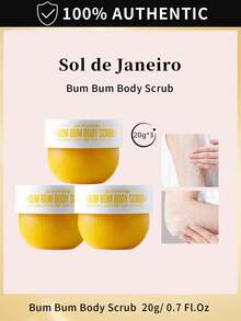 Sol de Janeiro Bum Bum Body Scrub Travel Size 20g/0.7 Fl.Oz - 20g * 3 chiếc - Xem 1