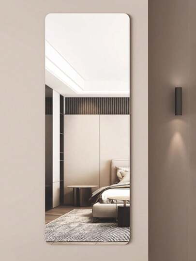 1pc DIY Acrylic Spiegel [Please Carefully Confirm The Size In Image] Bathroom Mirror, Unbreakable, Self Adhesive, No Installation Required. Wand Square Round Heart Shaped Waterproof Material, Stick Paste, Bedroom, Bathroom, Office, Indoor Outdoor Walls. view 5