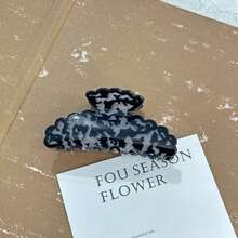 1pc Women's Elegant Wavy Claw Hair Clip, Acetate Hair Claw Suitable For Holiday & Valentine's Day Gifts Fall Hair Accessories Autumn Claw Clips Leopard Print Hair Clutch Fashion Clips For Hair Winter For Vacation Outfits Woman Summer Beach - Multicolor - View 15