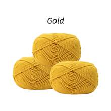 3 Skeins 100% Acrylic Softer Yarn Total 75 Grams 4ply Blended Milk Like Yarn For Hand Knitting DIY Projects